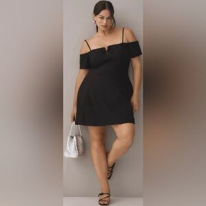 Off-The-Shoulder Bow Mini Dress NWT